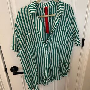 Left on Friday Day Trip Button Down